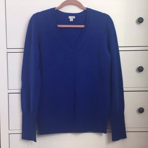Blue Halogen Cashmere V Neck, Size M
